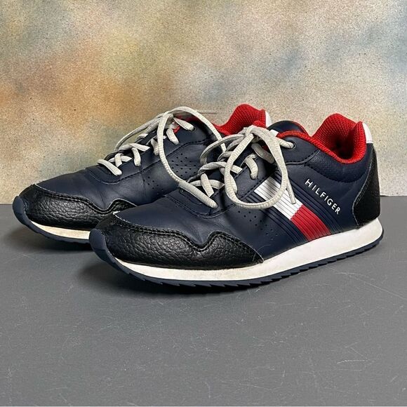 Tommy Hilfiger Jax Jogger 3.0 Navy Blue Kids Sneakers Size 2 - Picture 5 of 16